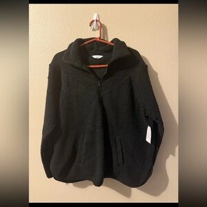 TIME AND TRU Black TT Cord Fleece Pullover NWT Women’s XXL (20)